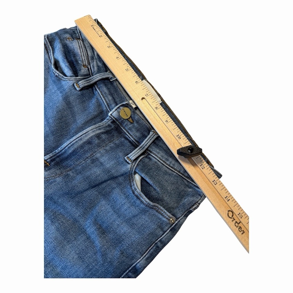 FRAME Le High Straight Jeans Size 27 Blue Wash High Rise Straight Leg - Picture 5 of 6